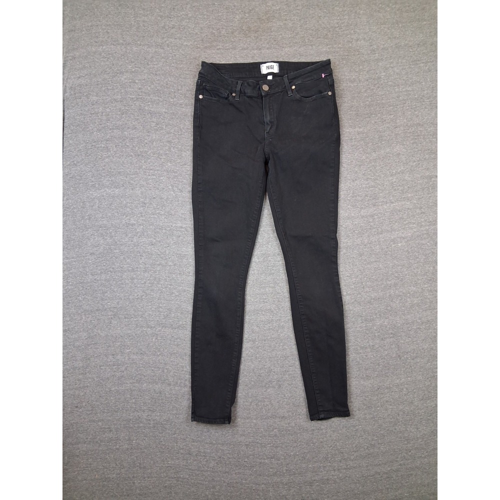 Paige Womens Jeans 30 Black Denim Verdugo Ultra Skinny Classic Casual Streetwear